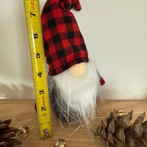 Red and Black Plaid Gnome Decor